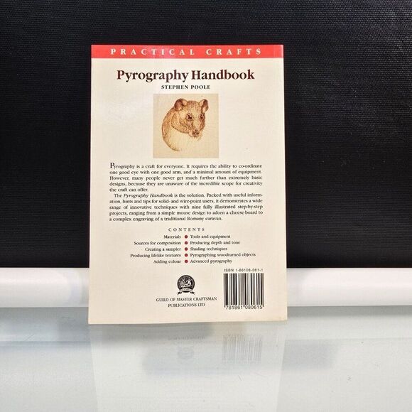 Pyrography Handbook by Stephen Poole 1997 Paperback Practical Crafts - Picture 2 of 13